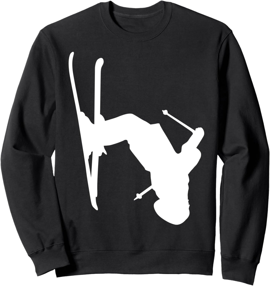 Skifahrer Skifahren Schnee Winter Sport Skier Ski Urlaub Fun Sweatshirt