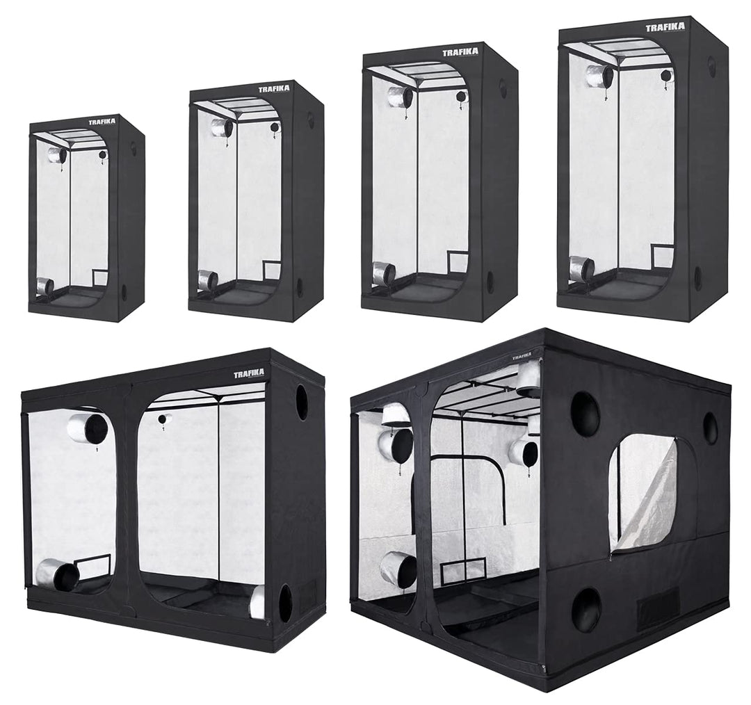TRAFIKA Growzelt für Indoor-Anbau 60x60x160CM / Grow Tent/Grow Box/GROWBOX/Grow Schrank/GROWSCHRANK/