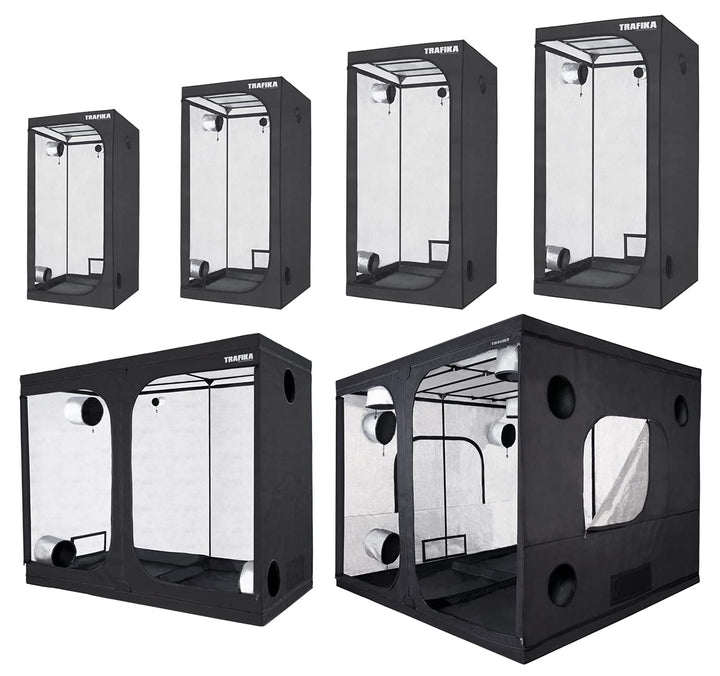 TRAFIKA Growzelt für Indoor-Anbau 60x60x160CM / Grow Tent/Grow Box/GROWBOX/Grow Schrank/GROWSCHRANK/