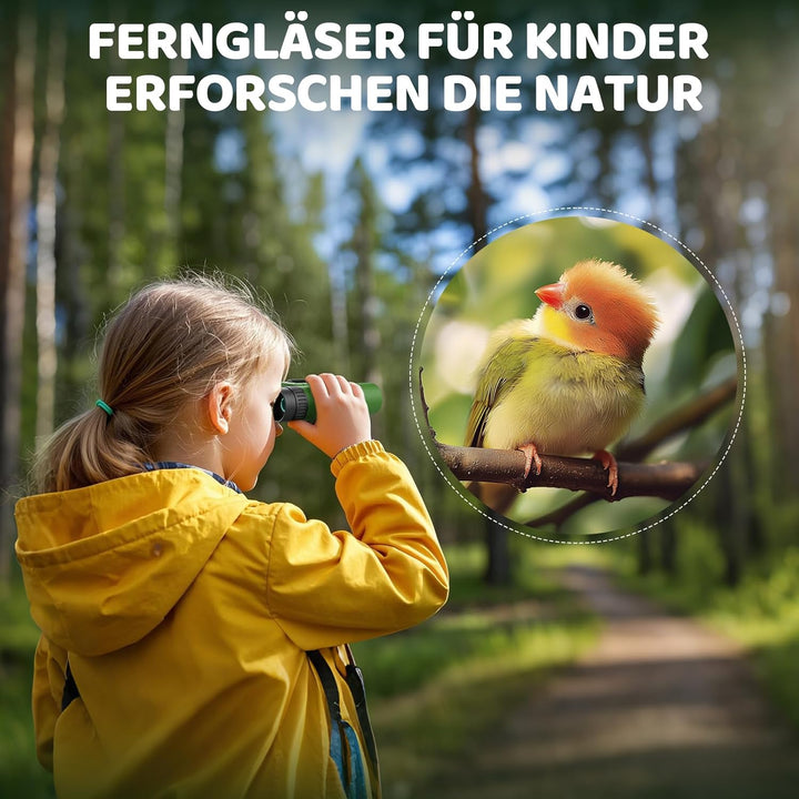 12X25 Fernglas für Kinder - Opaita Klein Ferngläser für Jungen Mädchen Vogelbeobachtung - Jagd Wande
