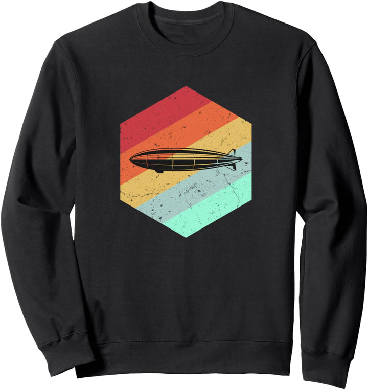 Retro Dirigible Airship Blimp Sweatshirt