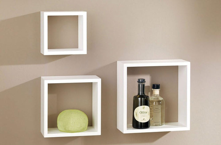 Wandregal/Würfelregal Frame | 3er Set - weiss