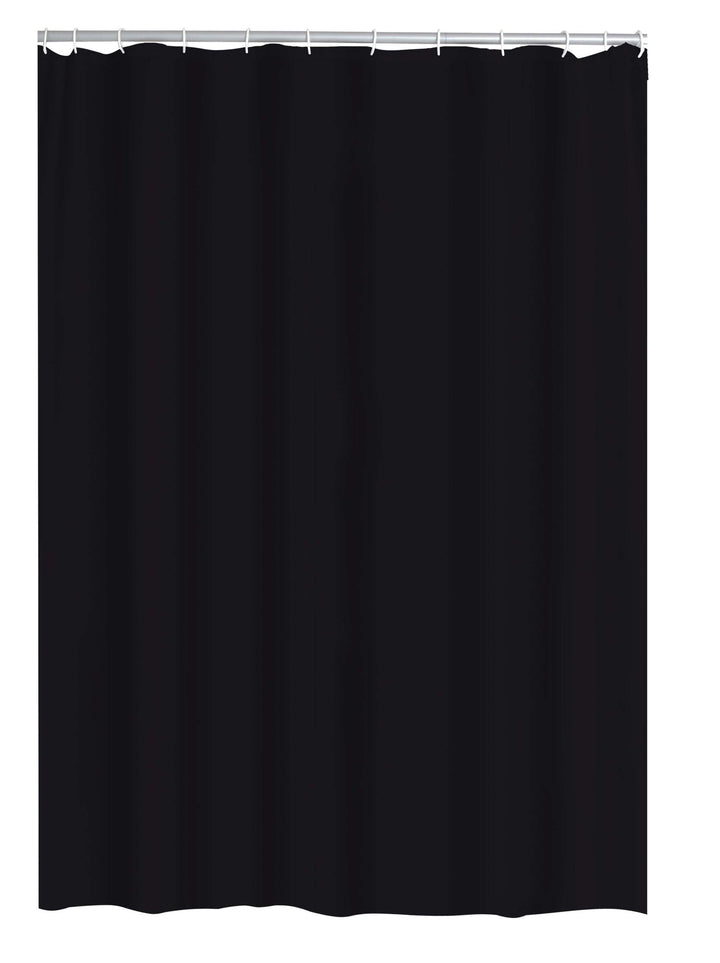 RIDDER Duschvorhang Textil Madison schwarz 180x200 cm 180x200 cm Schwarz, 180x200 cm Schwarz