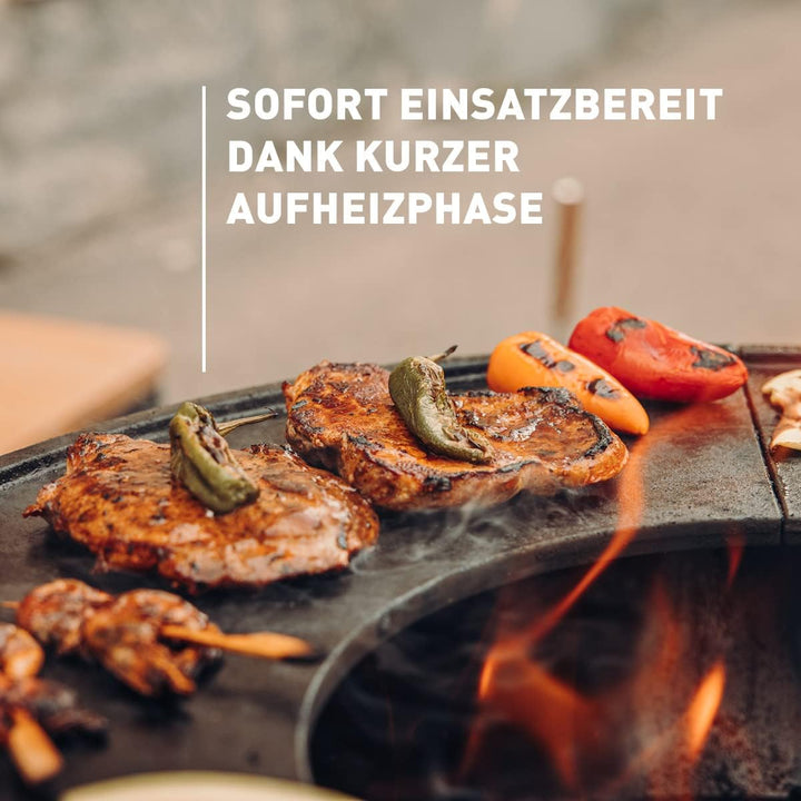höfats - BOWL 70 Plancha - emaillierte Grillplatte aus Gusseisen - Für Grillgut jeder Grösse geeigne