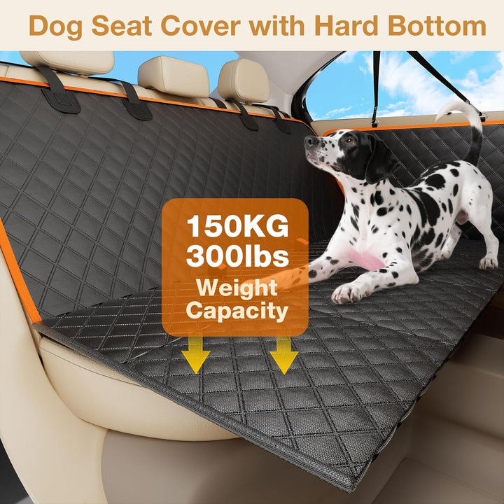 pecute Hundedecke, Hundedecke Auto Rückbank, Verbesserte Hartplatten Unterstützung bis 150 kg, 40% m