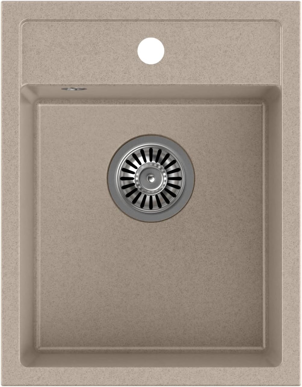 QUADRON | JOHNNY 90 | Granitspüle | 1-Kammer-Spüle | Masse: 50 x 39 mit 20,4 cm | Schrankunterbau au