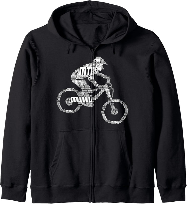Downhill Mountainbike Biker MTB Mountainbiker Jungen Kinder Kapuzenjacke