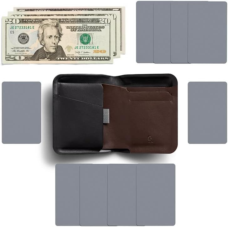 Bellroy Apex Note Sleeve – (Vorgeformte Leder-Brieftasche, RFID-Schutz) - Raven, Raven