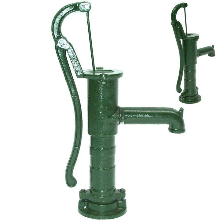 D&L Schwengelpumpe Gusseisen Grün Handpumpe 55916 AWZ Handschwengelpumpe Gartenpumpe