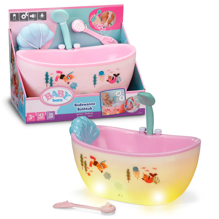 BABY Born Badewanne mit Licht- und Soundeffekten für 36 und 43 cm Puppen