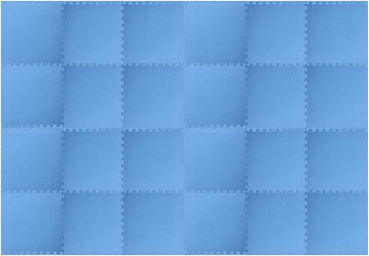 vidaXL 24x Bodenmatte 8,64 m² EVA-Schaum Blau Schutzmatten Puzzlematten Bodenschutzmatten Sportmatte