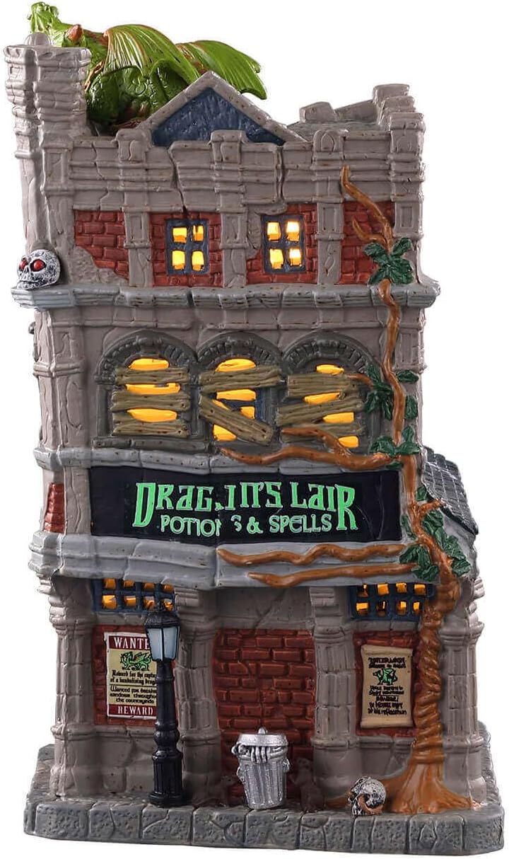 LEMAX - Dragon`s Lair Potions & Spells 05615 Haus Halloween Spookytown