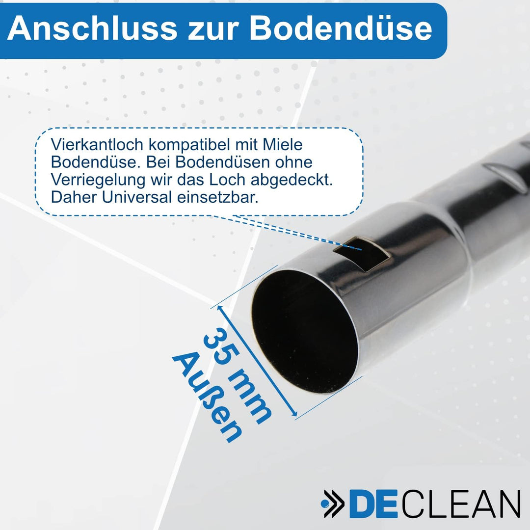 Teleskoprohr 35 mm Saugrohr kompatibel mit Siemens VSZ31455 VSZ3 | DeClean Teleskoprohr - Saugrohr i