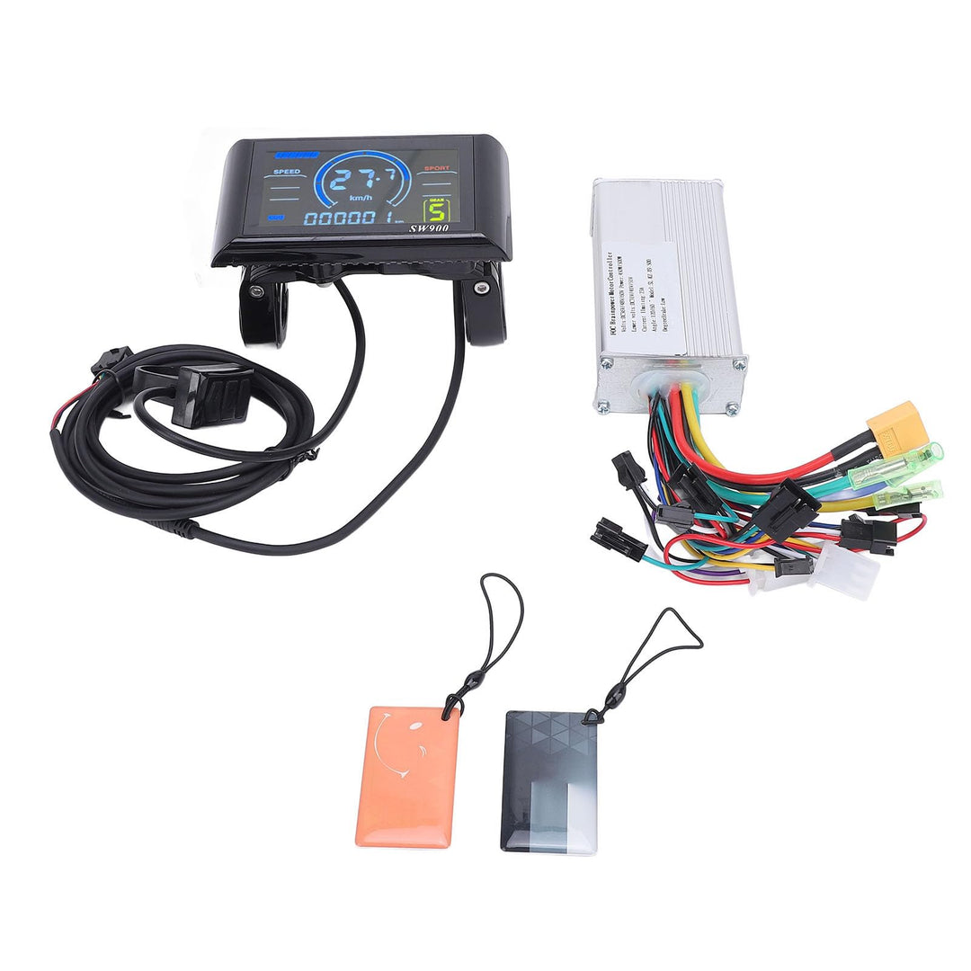 BuyWeek Elektrofahrrad Brushless Motor Controller Kit, 36V 48V 60V 450W 500W Sinuswelle Controller u