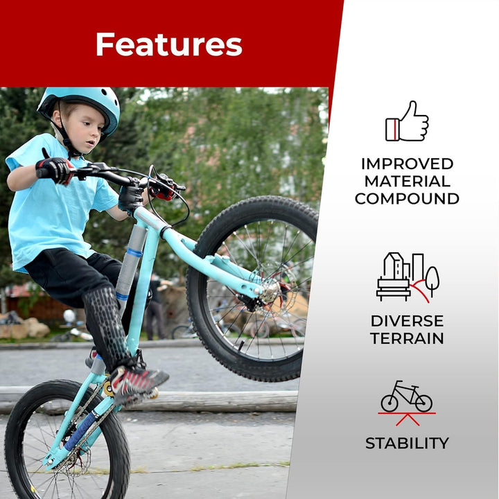 Fincci Paar Reifen 20x1.95 Zoll 53-406 für BMX MTB Mountainbike Fahrradmantel oder Kinder Fahrrad Ma