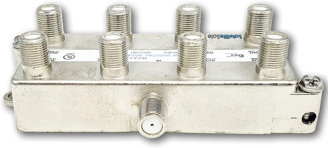 Amphenol 8-fach digitaler Splitter MoCA 2.5 ABS318H silber 8 Way, 8 Way