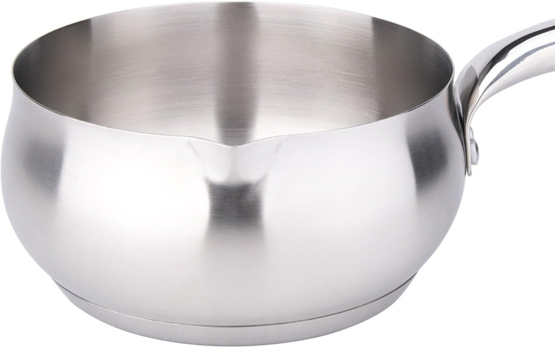 Kamberg - Set mit 3 Töpfen, 16/18/20 cm – hochwertiger Edelstahl – Apfelform – Ausgiesser – für alle
