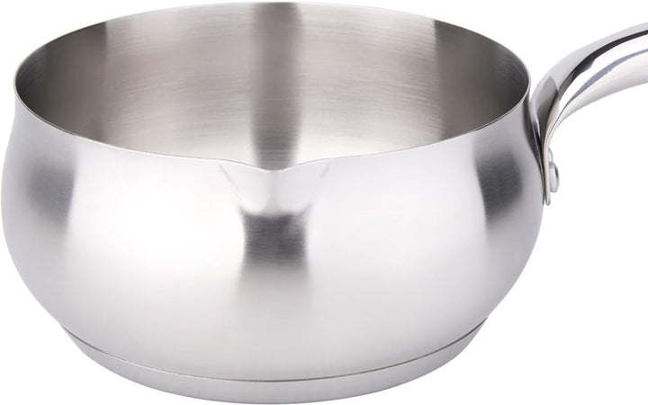 Kamberg - Set mit 3 Töpfen, 16/18/20 cm – hochwertiger Edelstahl – Apfelform – Ausgiesser – für alle