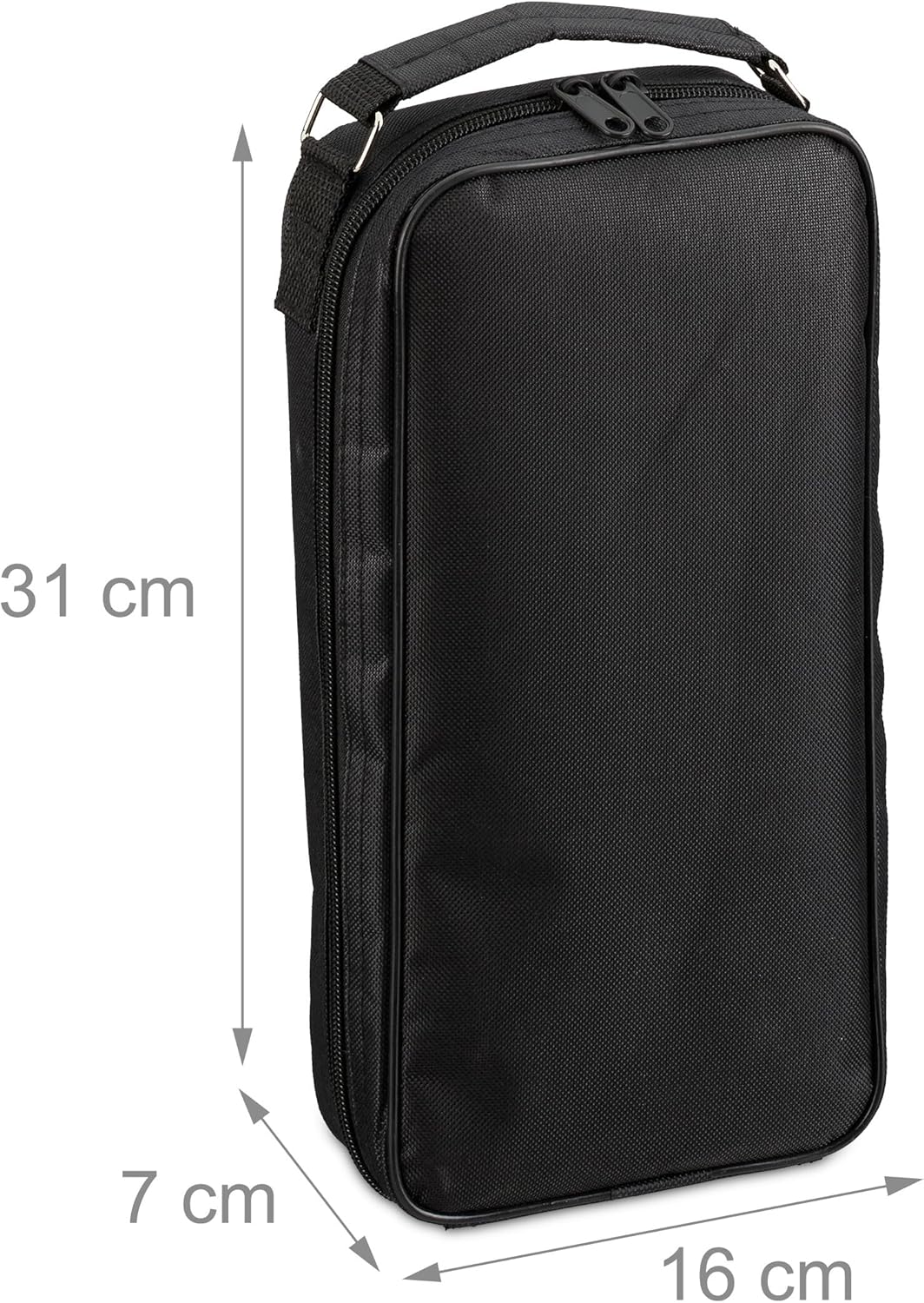Relaxdays Boule Kugeln, 8 Metall-Kugeln, Set mit Zielkugel & Abstandsmesser, Tragetasche, Boccia Spi