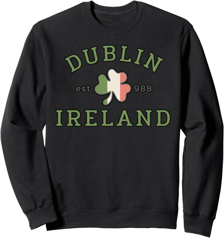 St. Patricks Tagesgrün-Kleeblatt-Geschenke Dublins Irland Sweatshirt