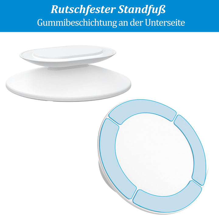 PlusAcc Ständer für Show 11/8 (neueste Gen.) – Verstellbarer Tischhalter mit Neigungsfunktion und Ru