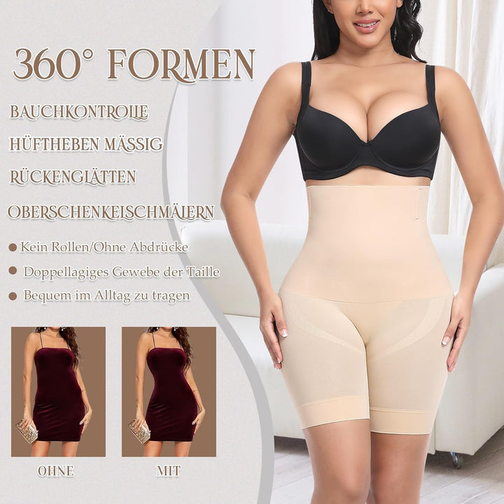 YARRCO Bauchweg Unterhose Damen Shapewear Miederhose Body Shaper Miederpants Hohe Taille Leggings Fi