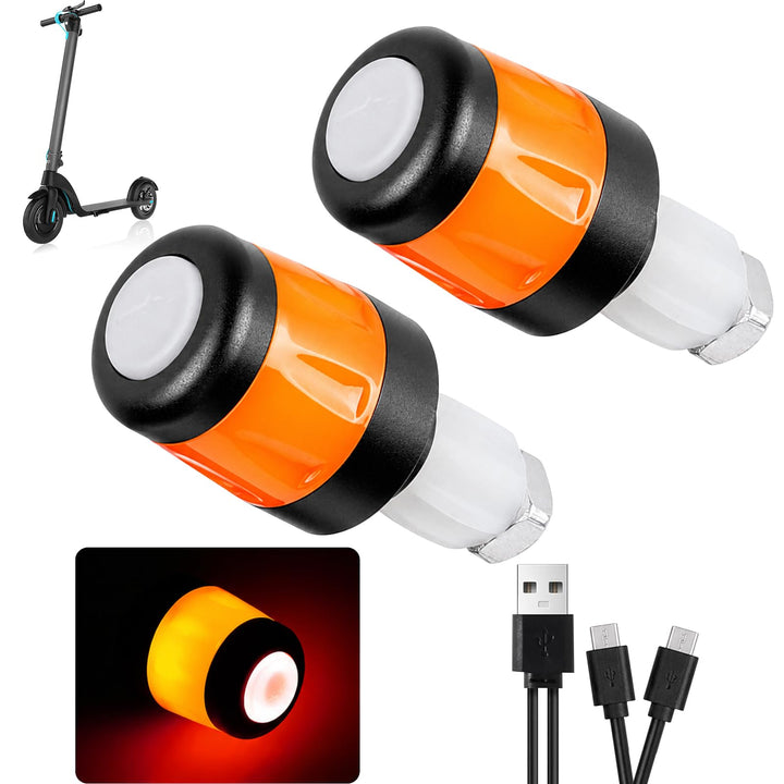 LED Lenkerleuchte, Blinker E Scooter Nachrüsten Set, Scooter Nachrüsten, Rechargeable, Blinker Lenke