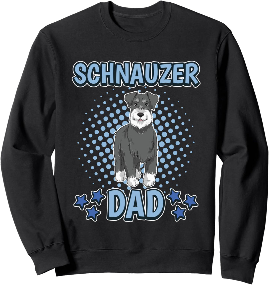 Herren Schnauzer Dad Papa Vatertag Schnauzer Sweatshirt