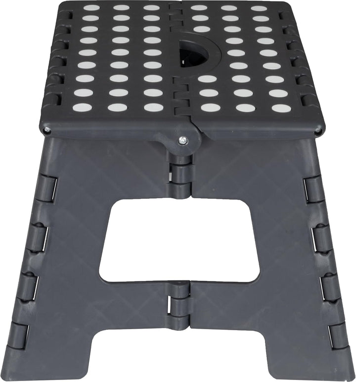 Deco4Me Tritthocker klappbar 22 cm hoch, belastbar bis 150 kg, 1 Stufe, rutschfest - Faltbarer Klapp