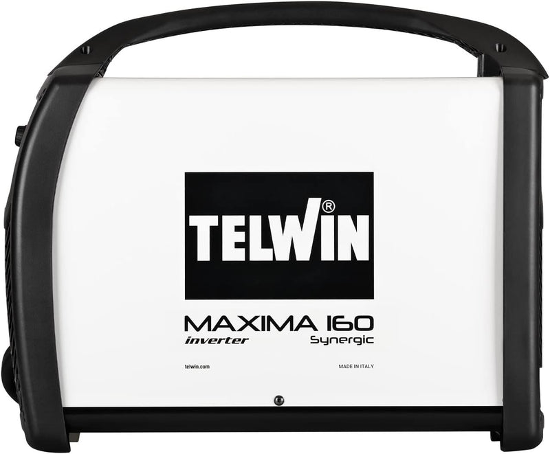 Telwin 816085 Maxima 160 Synergic Drahtschweissgerät MIG-MAG/FLUX/BRAZING mit Invertertechnik 230 V,