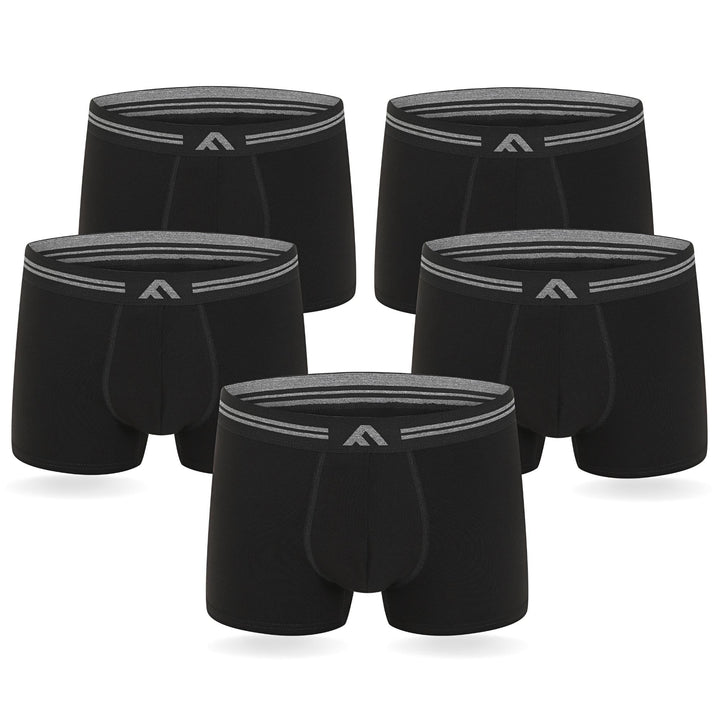 FM London (5er-Pack) Bambus-Herren-Boxershorts mit Stretch-Fit-Design - Bequeme Bambus-Boxershorts f