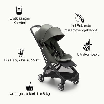 Bugaboo Butterfly ultrakompakter Reise-Kinderwagen, klein & leicht, einhändig faltbar und einfach zu