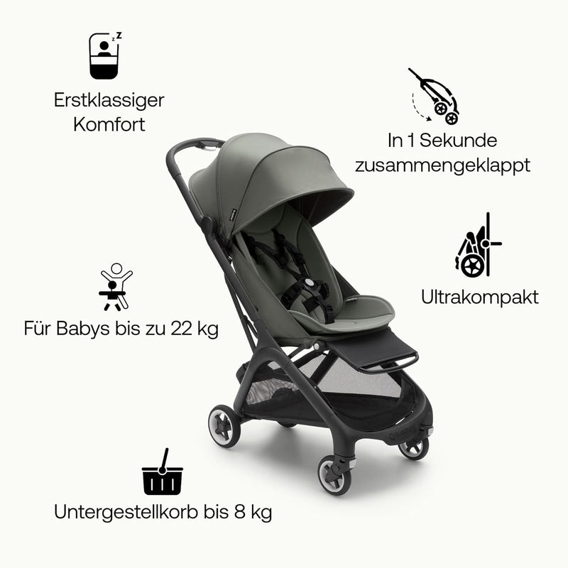 Bugaboo Butterfly ultrakompakter Reise-Kinderwagen, klein & leicht, einhändig faltbar und einfach zu