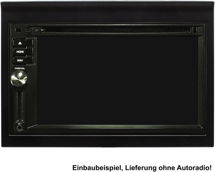 tomzz Audio 2442-000 Doppel DIN Radioblende kompatibel mit Porsche 911 Typ 996 ab1998-2004 schwarz