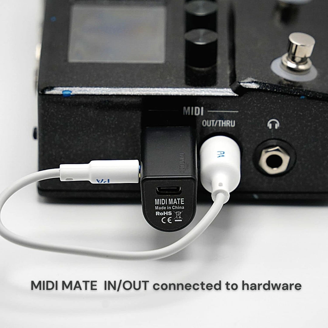 PAINTAUDIO Paint Audio Wireless MIDI Adapter, MIDI Mate Ultra Low Latency Adapter für Synthesizer, D