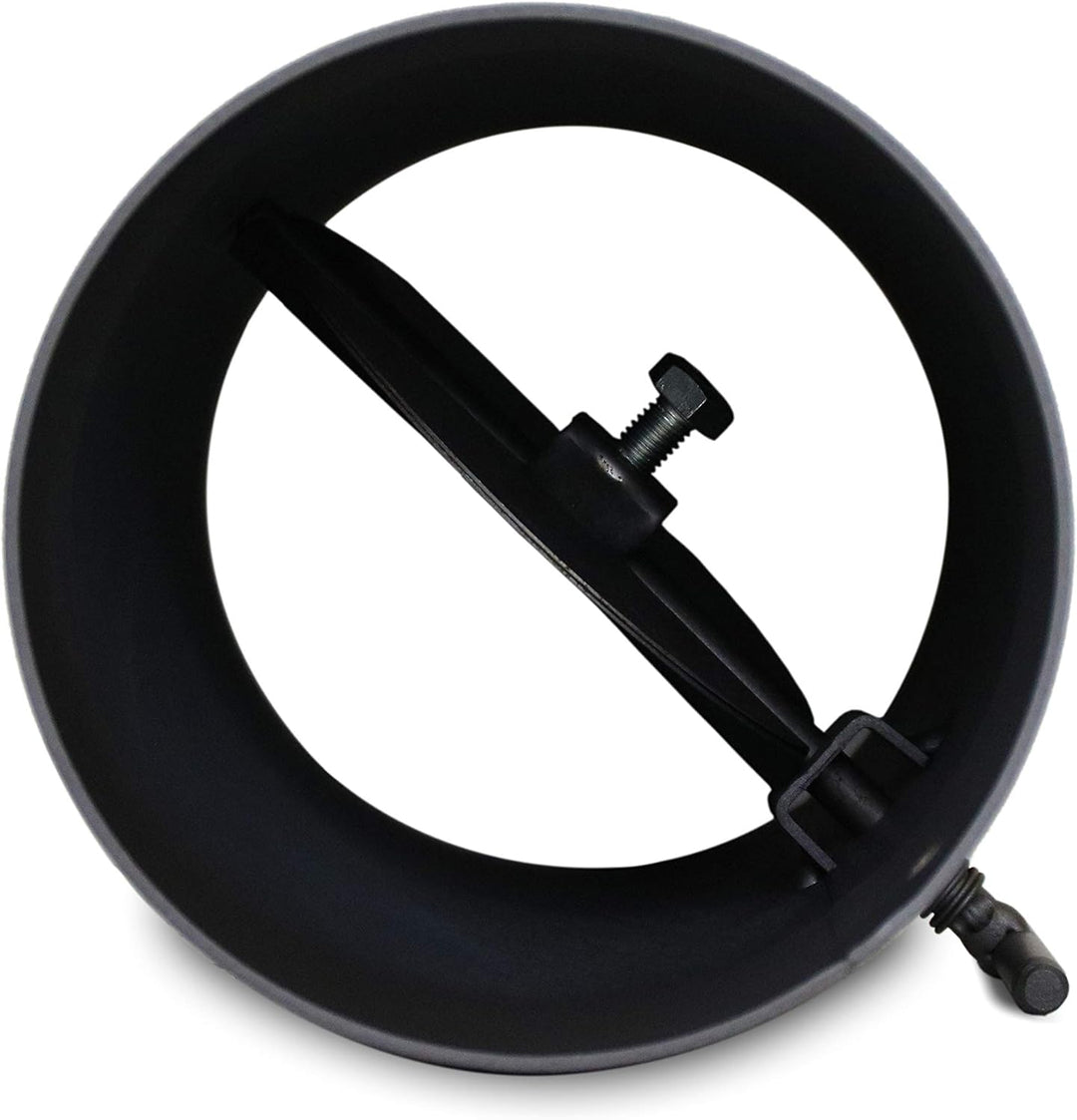 LANZZAS Ofenrohr 250 mm mit Drosselklappe, im Durchmesser, DN Ø 150 mm, Farbe: gussgrau - weitere Ro