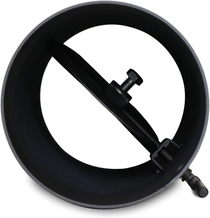 LANZZAS Ofenrohr 250 mm mit Drosselklappe, im Durchmesser, DN Ø 150 mm, Farbe: gussgrau - weitere Ro