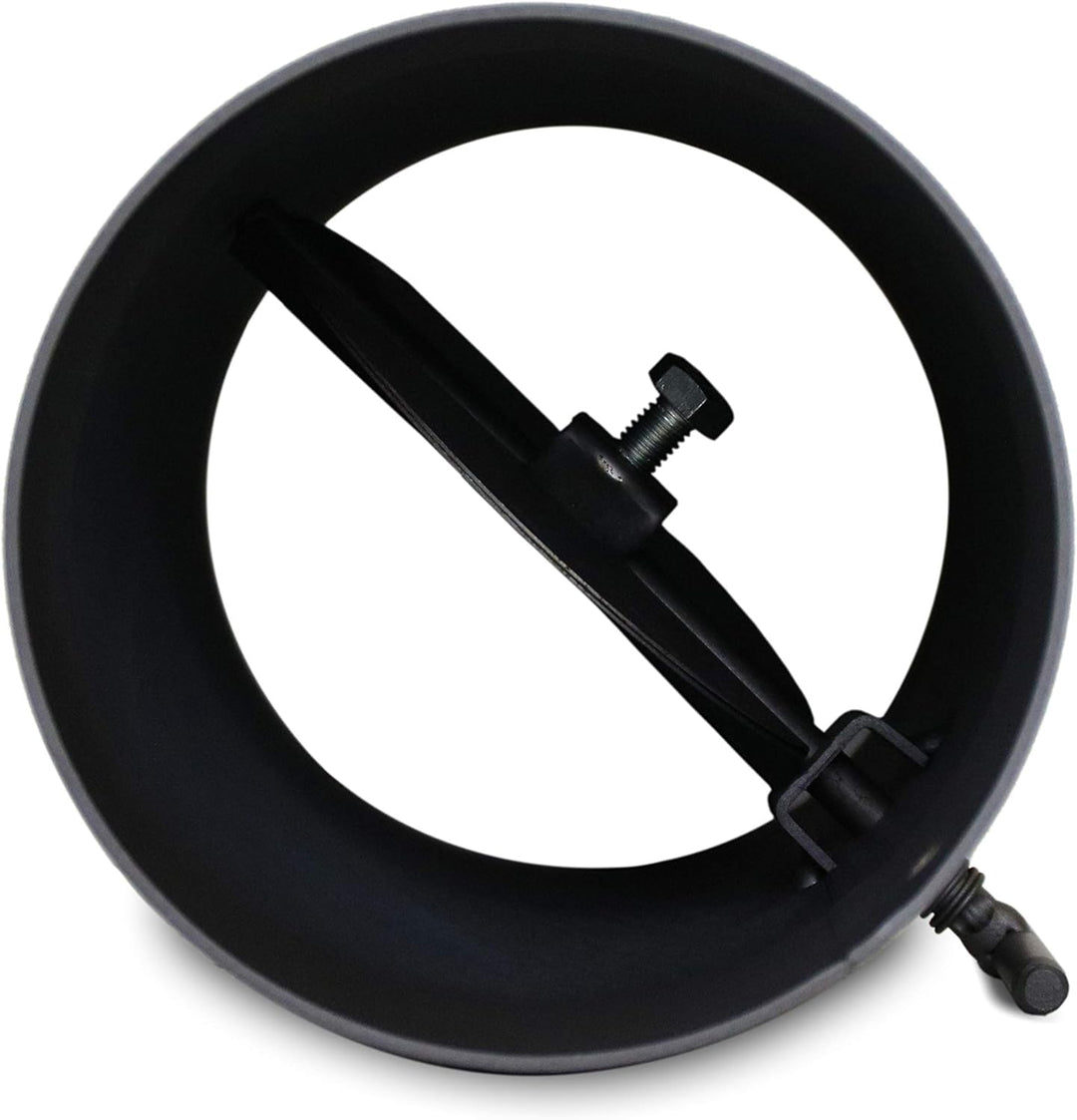 LANZZAS Ofenrohr 250 mm mit Drosselklappe, im Durchmesser, DN Ø 150 mm, Farbe: gussgrau - weitere Ro