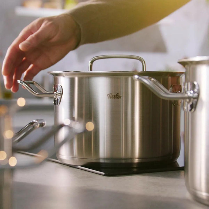 Fissler Original-Profi Collection / Edelstahl-Kochtopf (Ø 24 cm, 6,3L) Töpfe inkl. Metall-Deckel, In