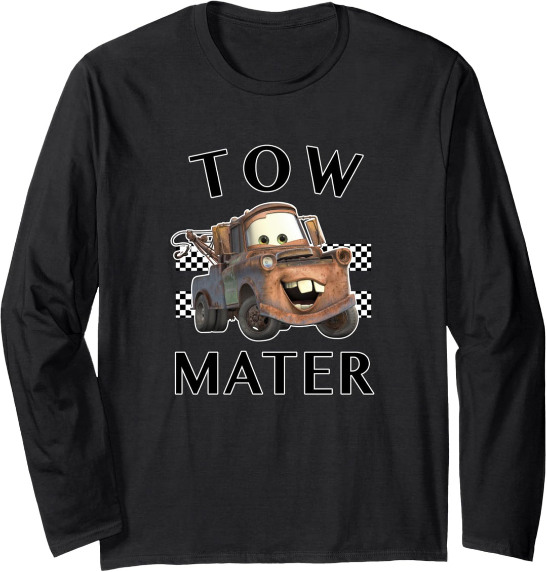 Disney Pixar Cars Tow Mater Finish Langarmshirt