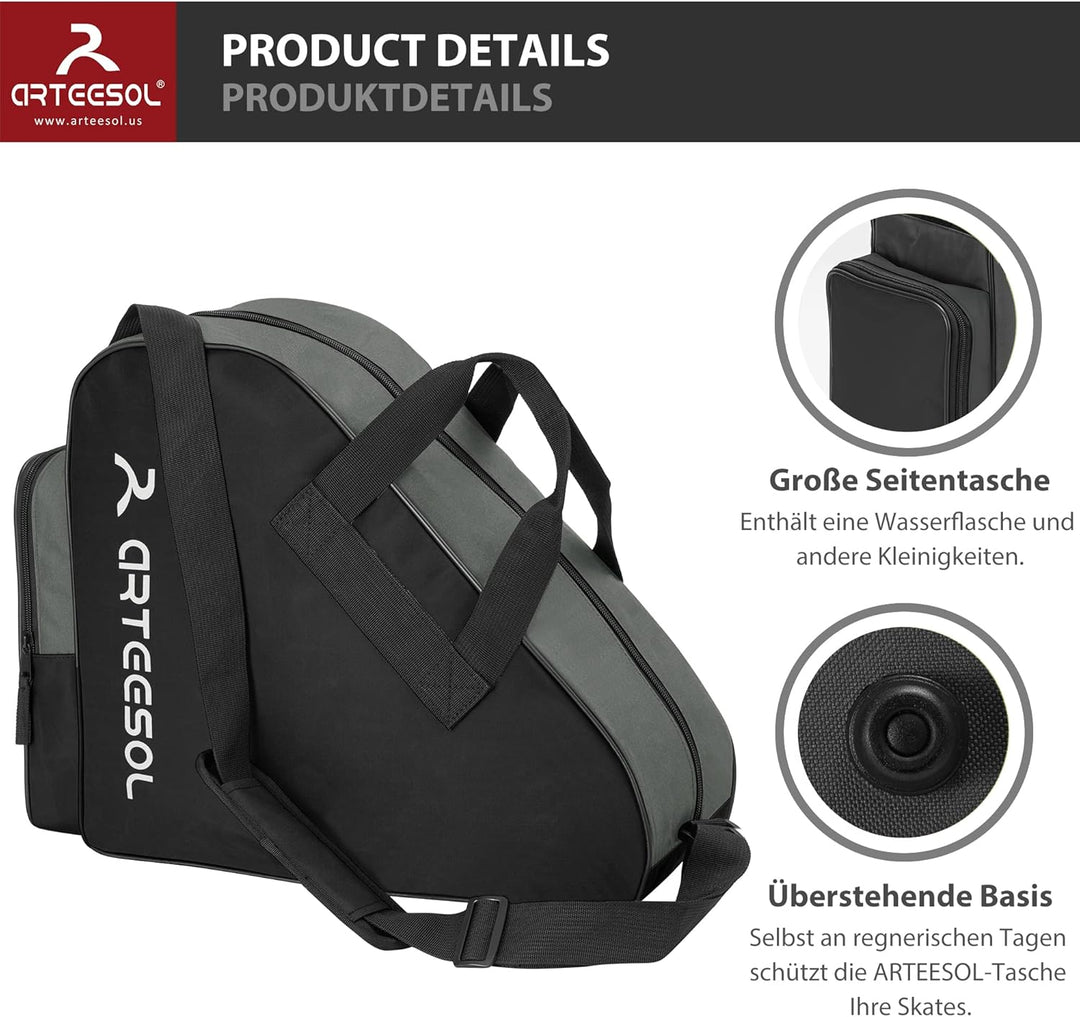 Blackace arteesol Rollschuhe Tasche, Inliner Tasche, Schlittschuhe Tasche, Skatertasche für Kinder/E
