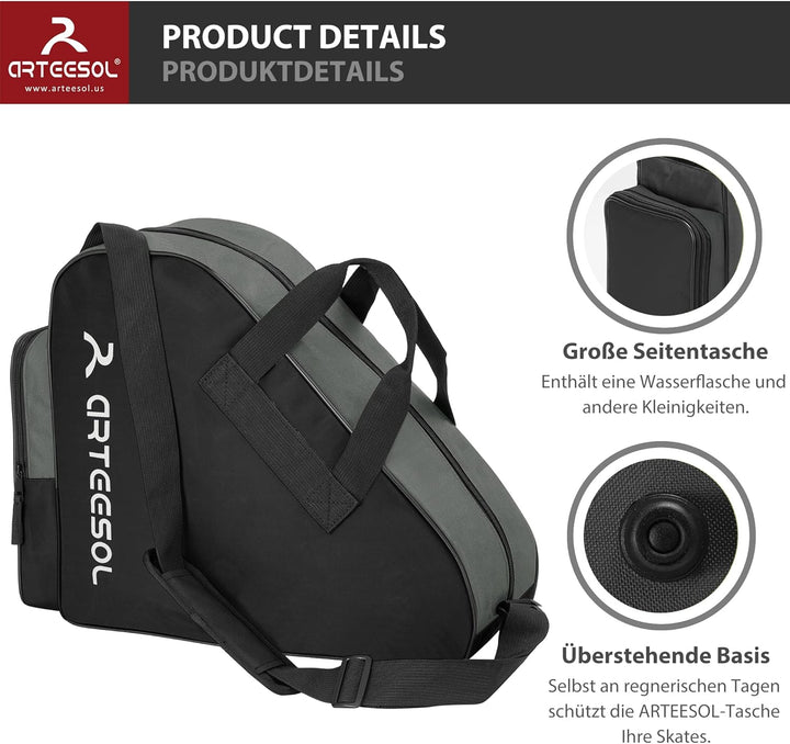 Blackace arteesol Rollschuhe Tasche, Inliner Tasche, Schlittschuhe Tasche, Skatertasche für Kinder/E