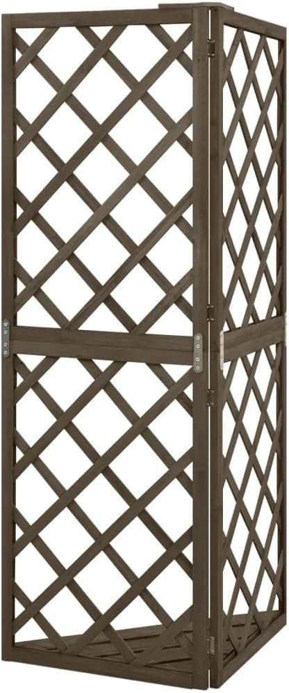 vidaXL Tannenholz Massiv Eckspalier Gartenspalier Rankgitter Rankhilfe Garten Rosengitter Blumengitt