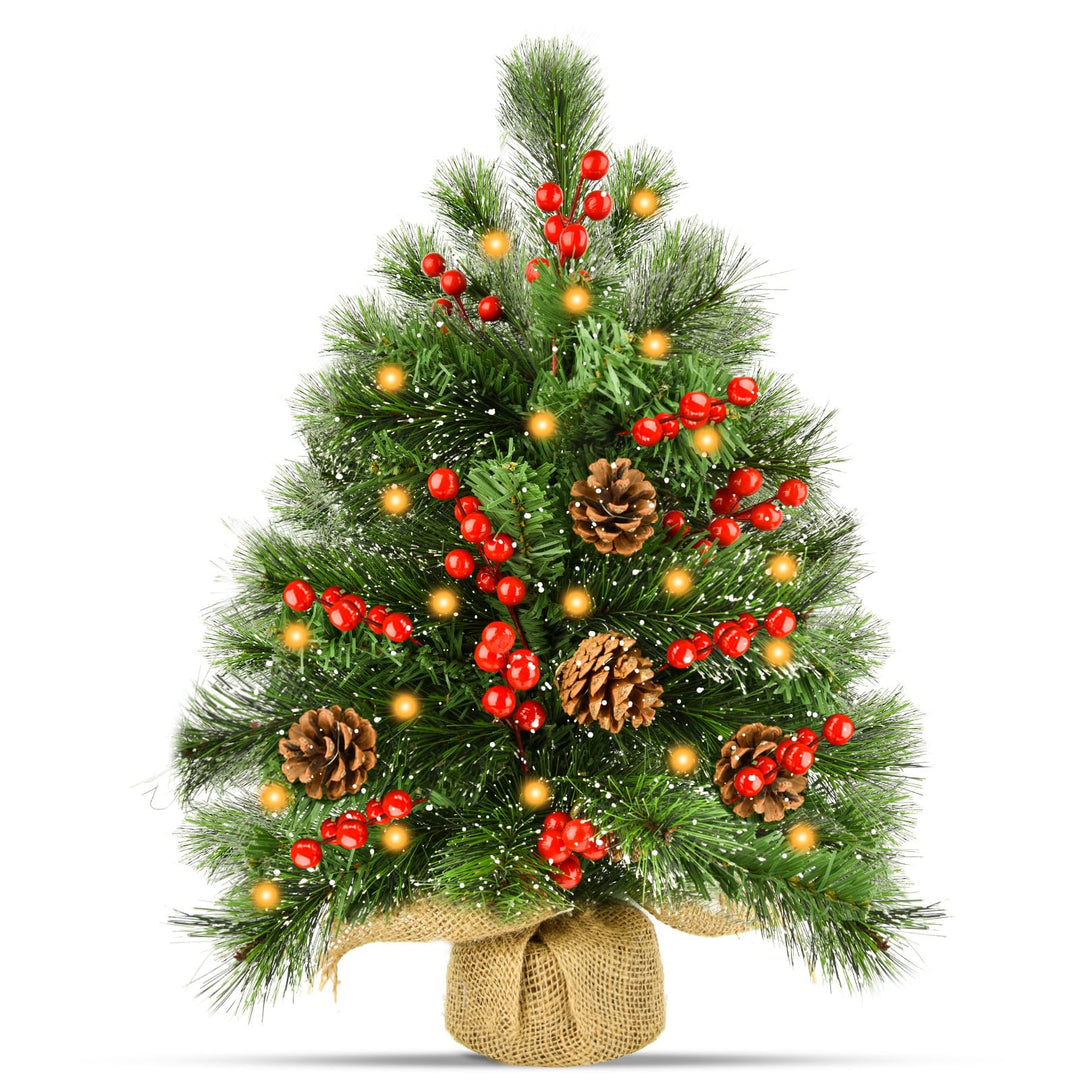 Bilivry Mini Weihnachtsbaum,50cm/1.64ft Mini Christmas Tree Decorations,LED-Weihnachtsbaum für Essti