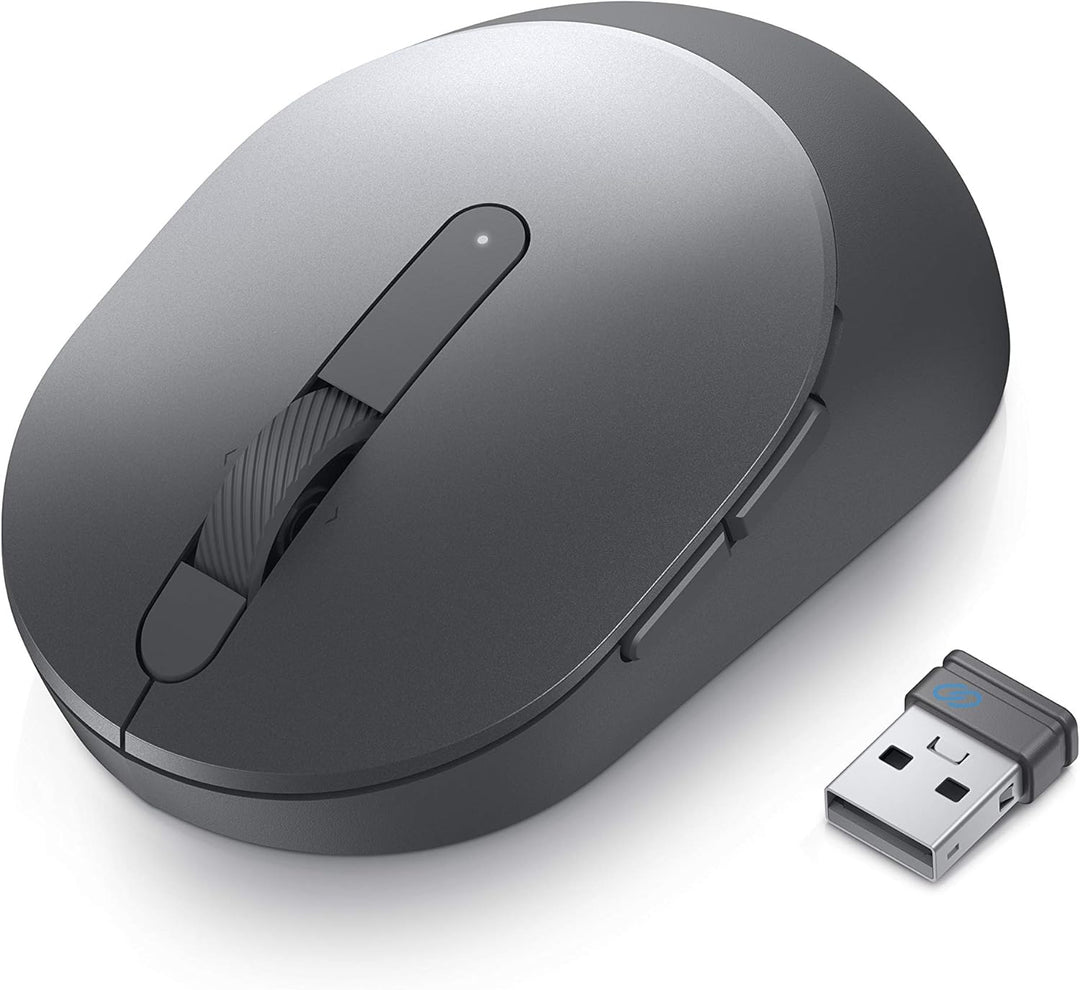 Dell MS5120W-Titan Grey Pro Wireless Dual Connectivity Maus (Bluetooth 5.0/Wireless 2.4G) mit progra