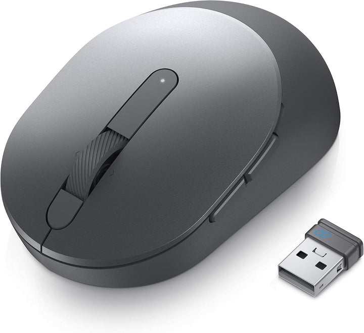 Dell MS5120W-Titan Grey Pro Wireless Dual Connectivity Maus (Bluetooth 5.0/Wireless 2.4G) mit progra