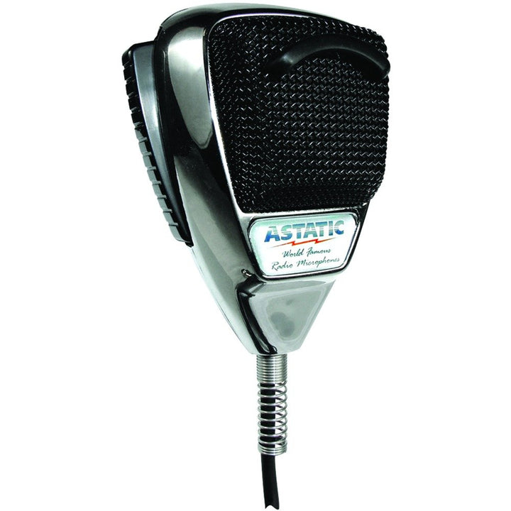 Astatic 302-10187 Mikrofon mit Geräuschunterdrückung, 4-polig, Chrom