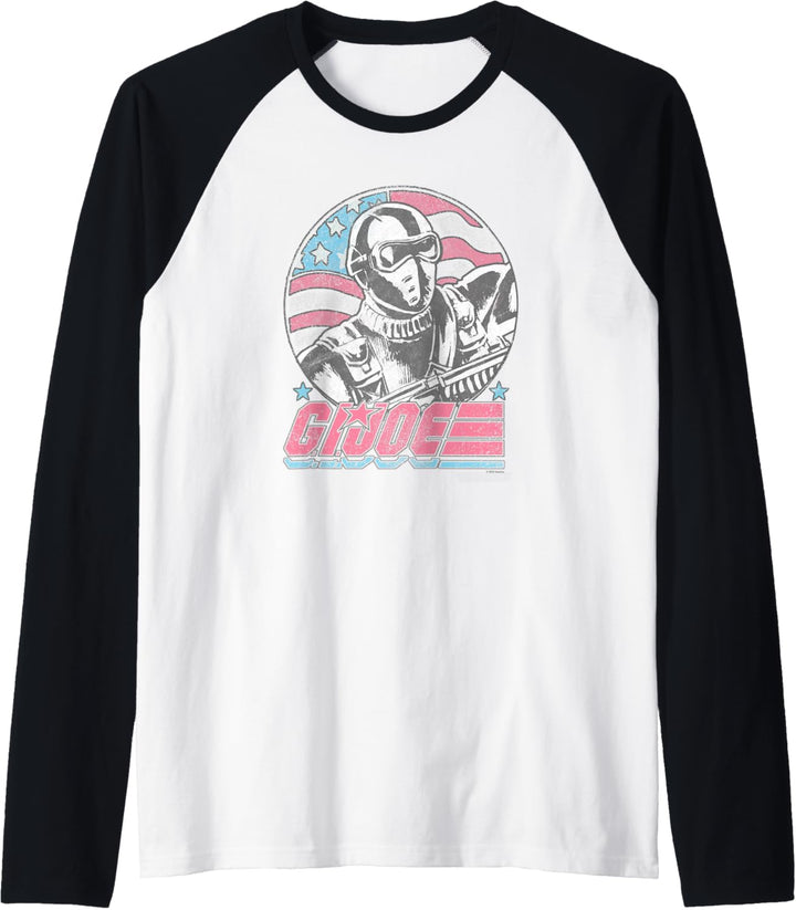 G.I. Joe Fourth Of July Snake Eyes Circle Portrait Raglan