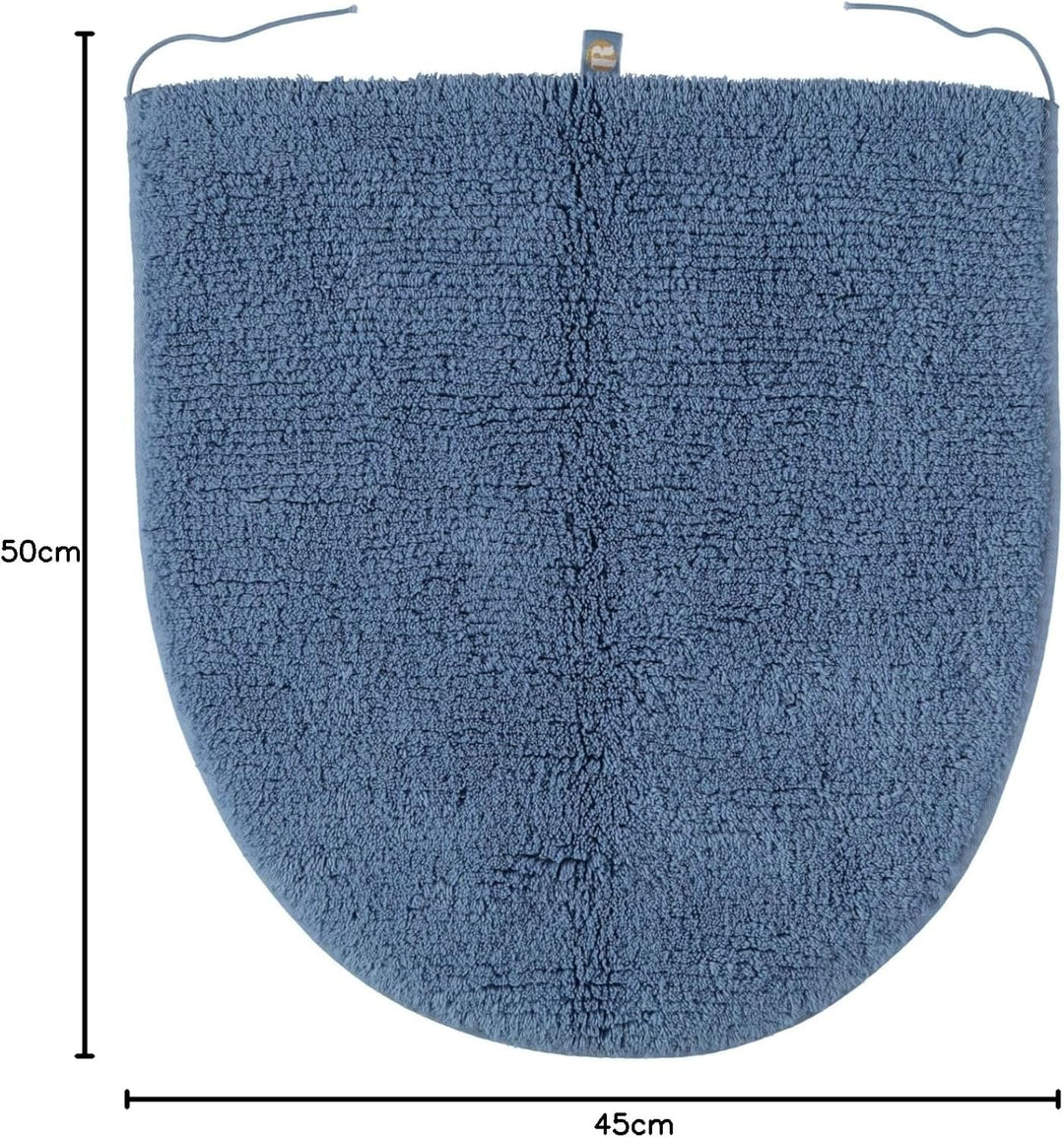 Prestige von Rhomtuft 4516205078 Badteppich Deckelbezug Prestige 45 x 50 cm aqua 45x50cm Aqua (Blau)