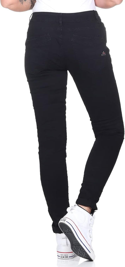 Buena Vista Jeans Hosen Damen - Malibu - Stretch Twill - Black - schwarz - Gr. XL Schwarz, XL Schwar